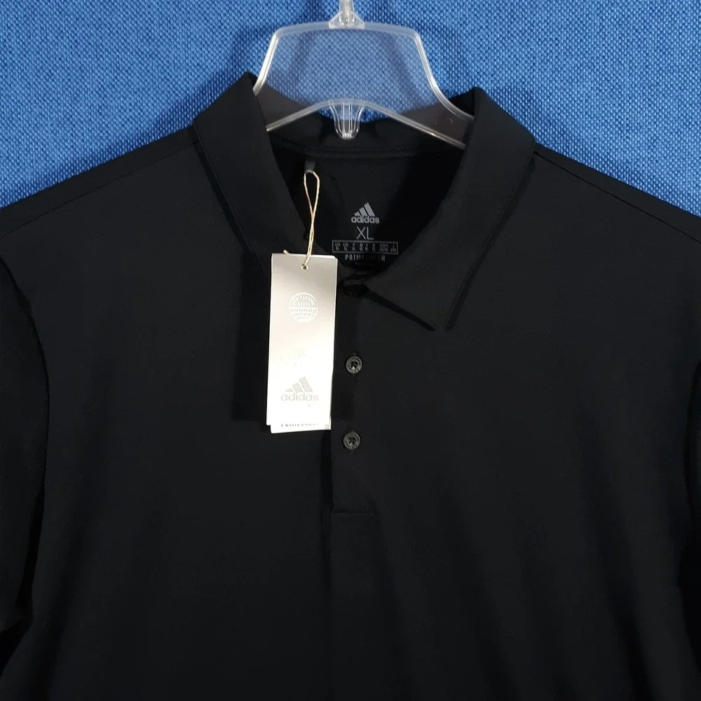 Adidas Golf Polo Shirt Mens XL Primegreen Black NEW